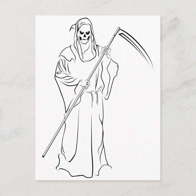 Gevatter / Godfather / Grim Postcard (Front)