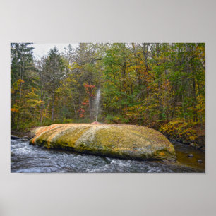 Geyser Island Spouter, Saratoga Springs, New York Poster