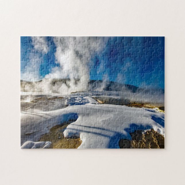 Geysers Yellowstone. Jigsaw Puzzle (Horizontal)
