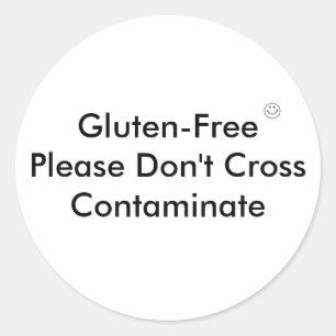 GF cross contaminate Classic Round Sticker