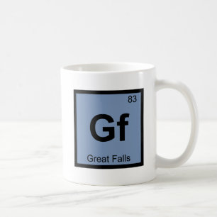 Gf - Great Falls Montana Chemistry Periodic Table Coffee Mug