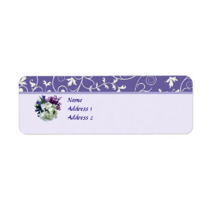 Gft_Hydrangea With Canterbury Bells Save the Date Return Address Label