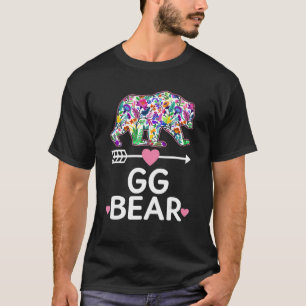 Gg Bear Mothers Day Floral Matching Family Outfits T-Shirt