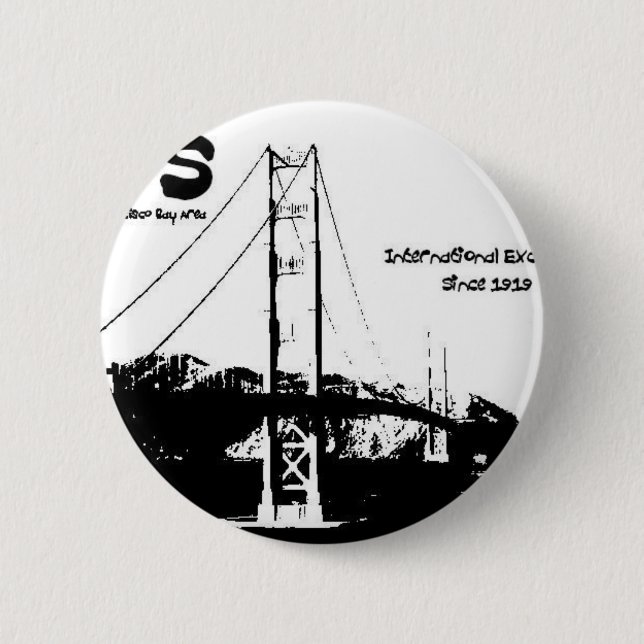 GG Bridge 6 Cm Round Badge (Front)