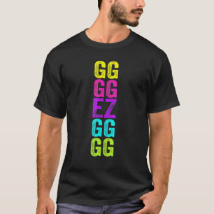 Gg Ez Fps Gamer 80s Vintage Retro Gaming Graphic M T-Shirt
