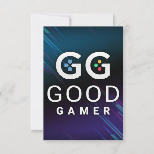 GG Good Gamer Video RSVP Card