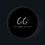 Gg Like A Grandma Only Cooler Mother's Day  6 Cm Round Badge<br><div class="desc">Gg Like A Grandma Only Cooler Mother's Day</div>