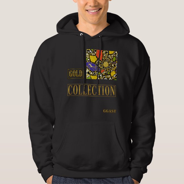 GGAST - "Unisex Long Sleeve Hoodle t-Shirt" GOLD Hoodie (Front)