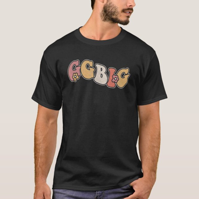 Ggbig Fam Retro Hippy Cowgirl Sorority Big  Little T-Shirt (Front)