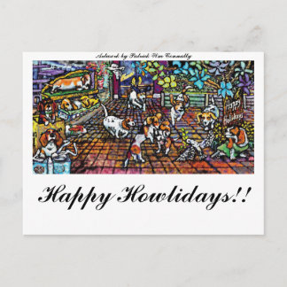 GGBR holiday 08, Happy Howlidays!! Postcard