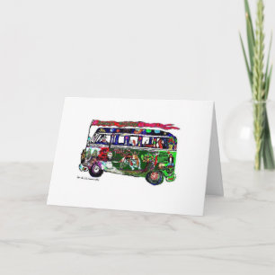 GGBR Holiday Card - Hippy Bus