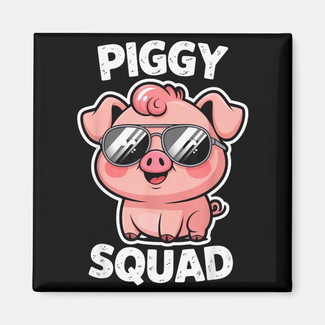 Ggy Squad G Wearing Sungles As Animal Funny Farmer Magnet (Front)