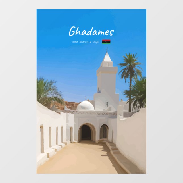 Ghadames, Libya - White Mosque (Sheet)