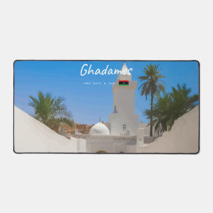 Ghadames, Libya - White Mosque Desk Mat