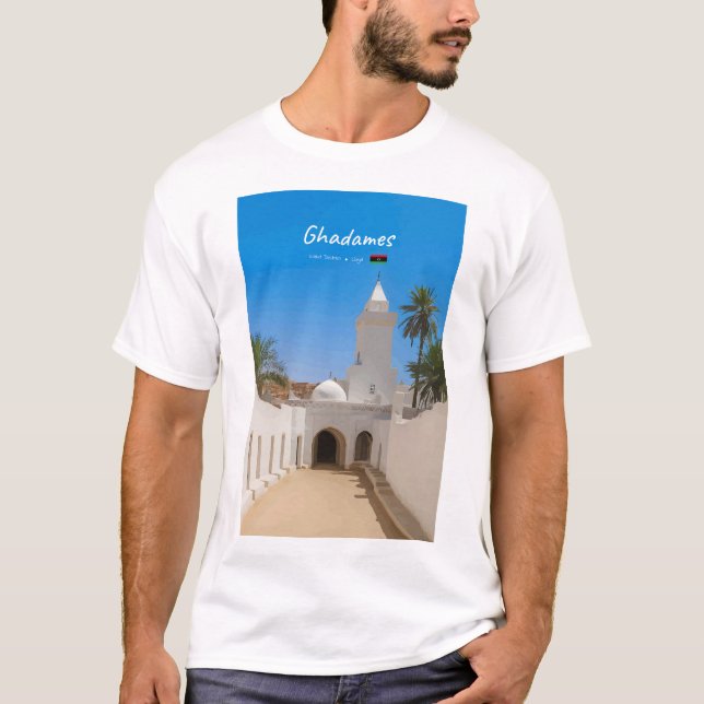 Ghadames, Libya - White Mosque T-Shirt (Front)