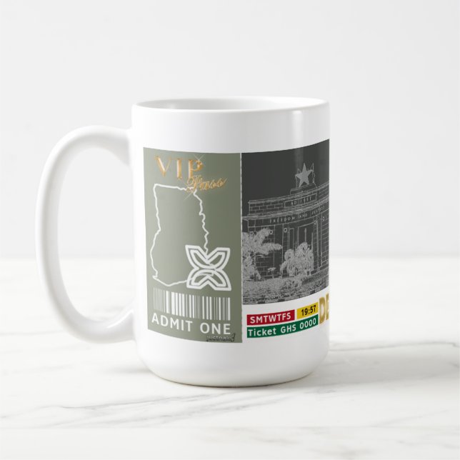 Ghana Adinkra  Coffee Mug (Left)