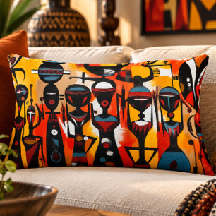 Ghana African Art Accent Pillow