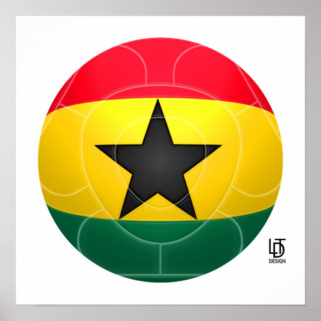 Ghana - Black Stars Football Poster (Front)