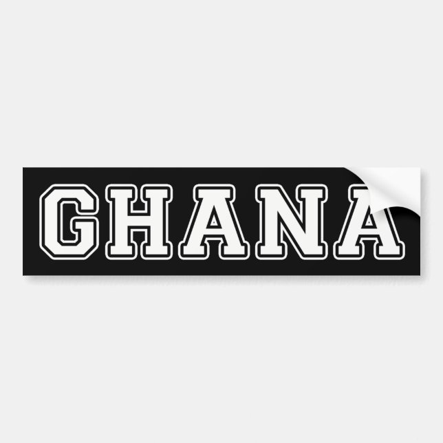 Ghana Bumper Sticker (Front)