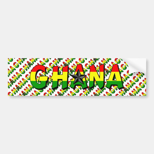 Ghana Bumper Sticker (Front)
