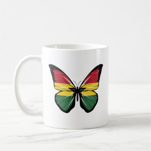 Ghana Butterfly Flag Coffee Mug