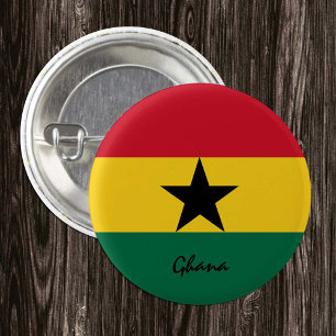 Ghana button, patriotic Ghanaian Flag fashion 3 Cm Round Badge