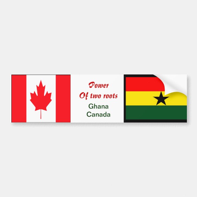 ghana canadian bumper stickers (Front)