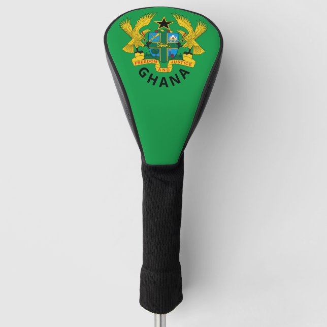 Ghana coat of arms golf head cover (Front)