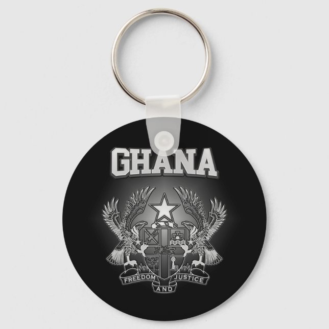 Ghana Coat of Arms Key Ring (Front)