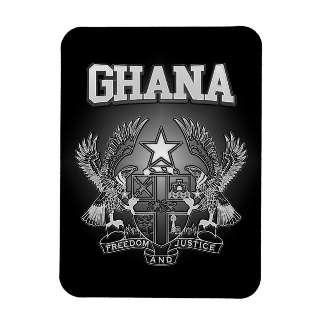 Ghana Coat of Arms Magnet (Vertical)