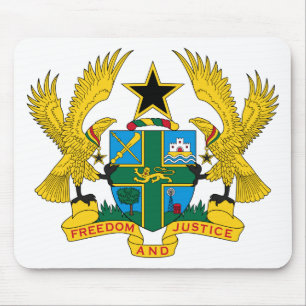 Ghana Coat of Arms Mouse Pad