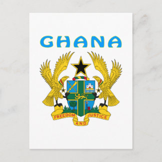 Ghana Coat Of Arms Postcard