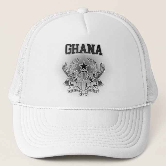 Ghana Coat of Arms Trucker Hat (Front)