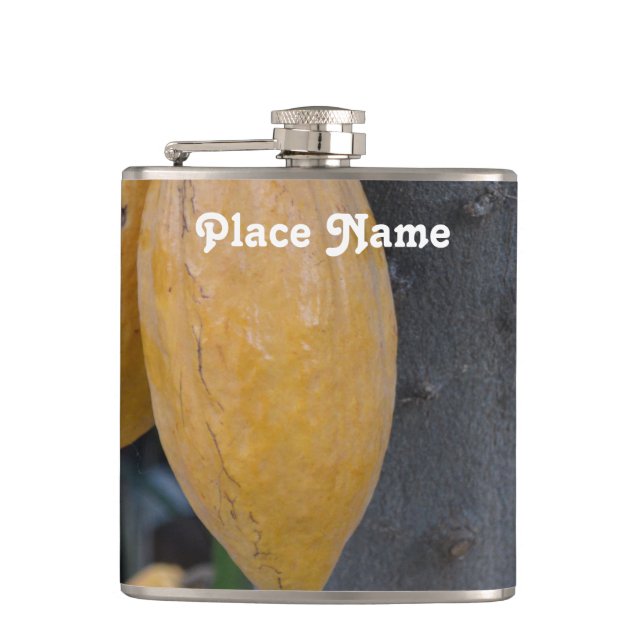 Ghana Cocoa Hip Flask (Front)