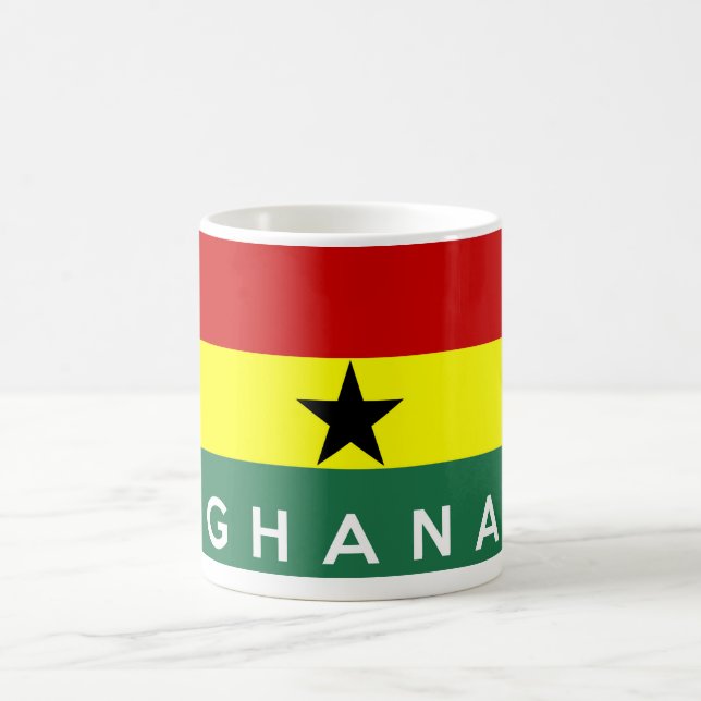 ghana country flag text name coffee mug (Center)