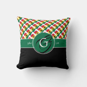 GHANA Double Monogram Christian Cushion