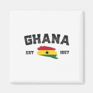 Ghana Est. 1957 Ghanaian Flag Independence Day- Gh Magnet