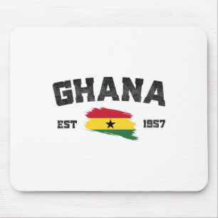 Ghana Est. 1957 Ghanaian Flag Independence Day- Gh Mouse Pad