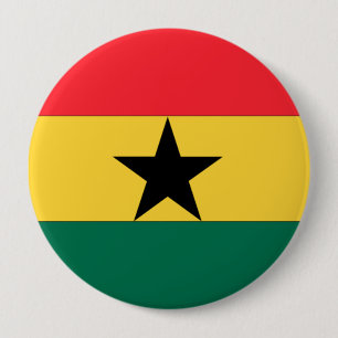 Ghana Flag 10 Cm Round Badge