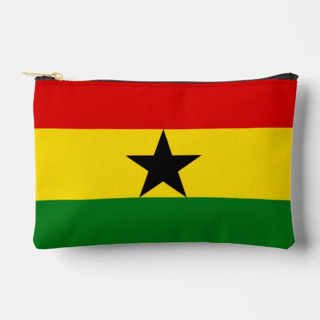 Ghana Flag Accessory Pouch (Front)