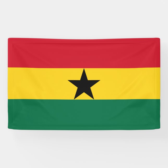Ghana flag Banner (Horizontal)