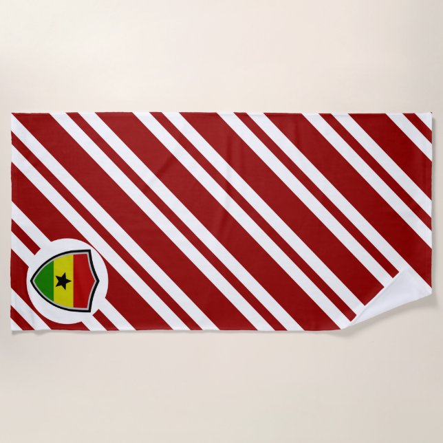 Ghana flag beach towel (Front)