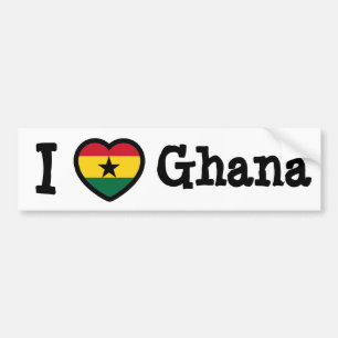 Ghana Flag Bumper Sticker