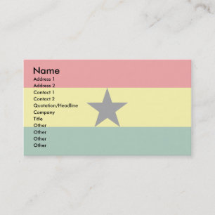 Ghana Flag Business Card