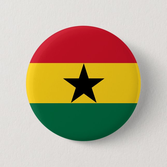 Ghana Flag Button (Front)