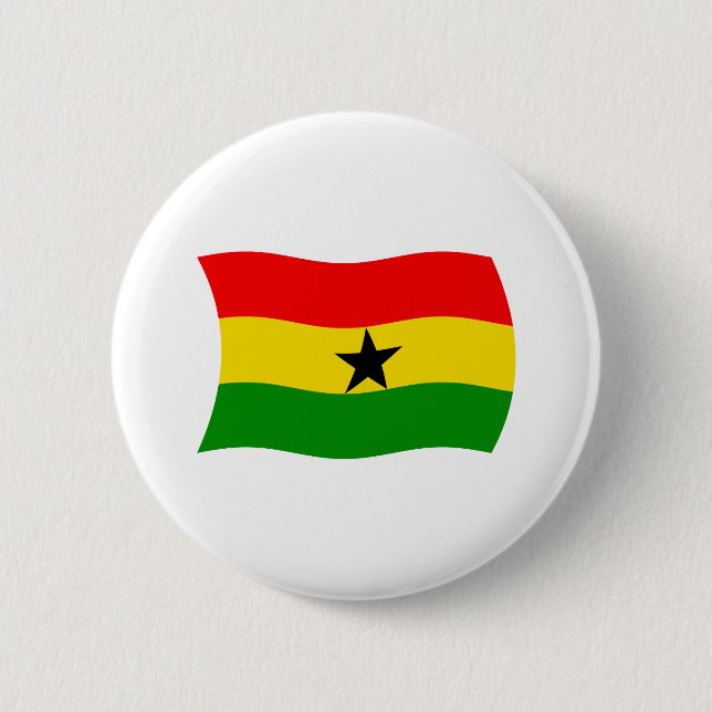 Ghana Flag Button (Front)