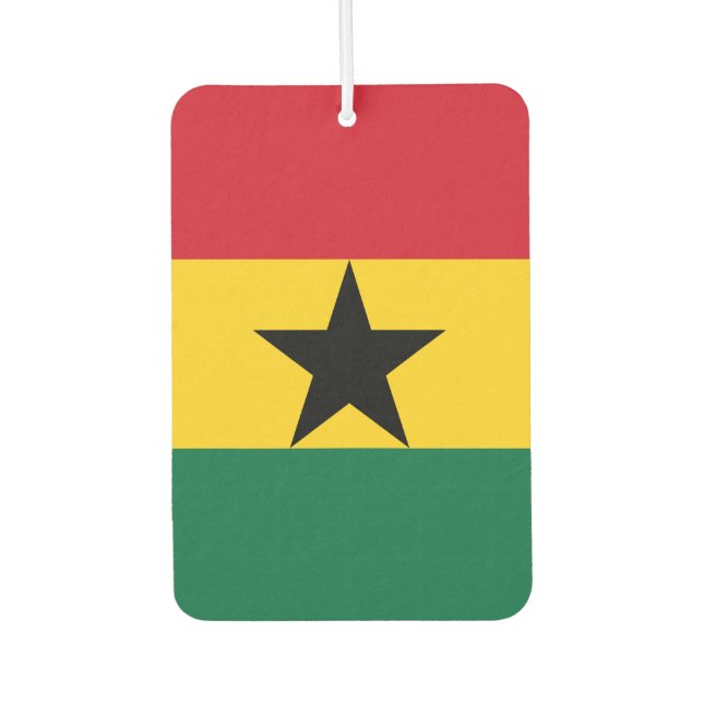 Ghana Flag Car Air Freshener (Front)