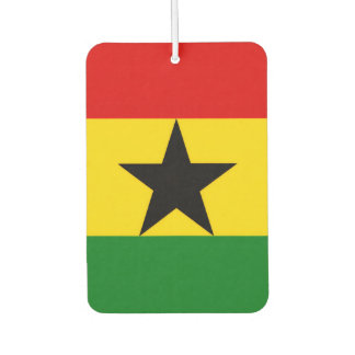 Ghana Flag Car Air Freshener
