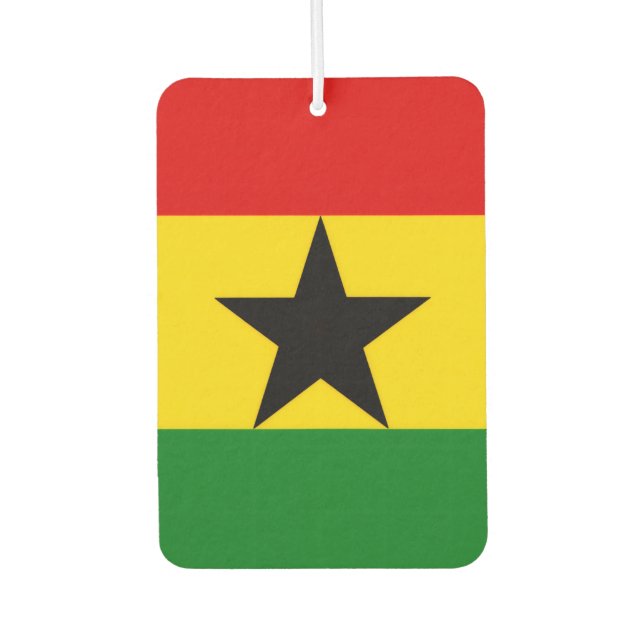 Ghana Flag Car Air Freshener (Front)