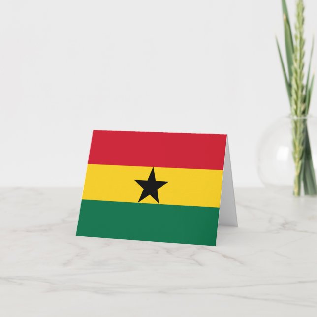 Ghana Flag Card (Front)